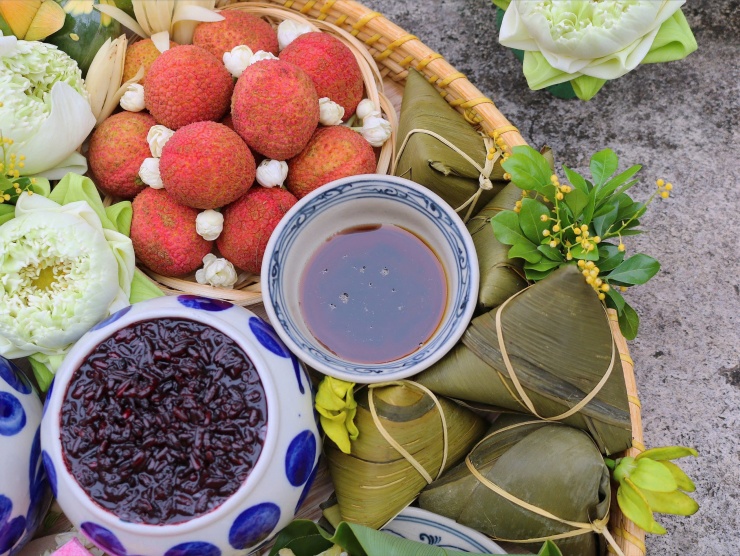 Bánh tro – món ăn thanh mát của ẩm thực Việt.