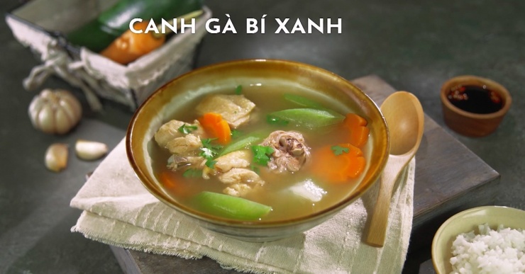 Canh gà bí đao