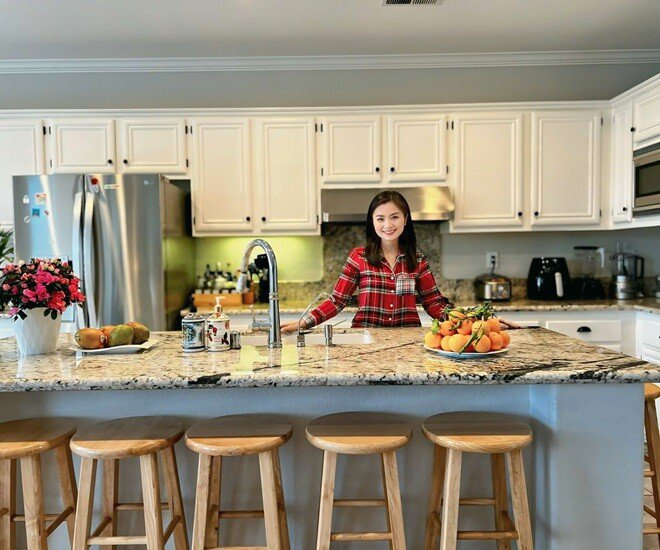 Mâm cơm đậm chất Việt giữa lòng Mỹ của gia đình nữ diễn viên nổi tiếng