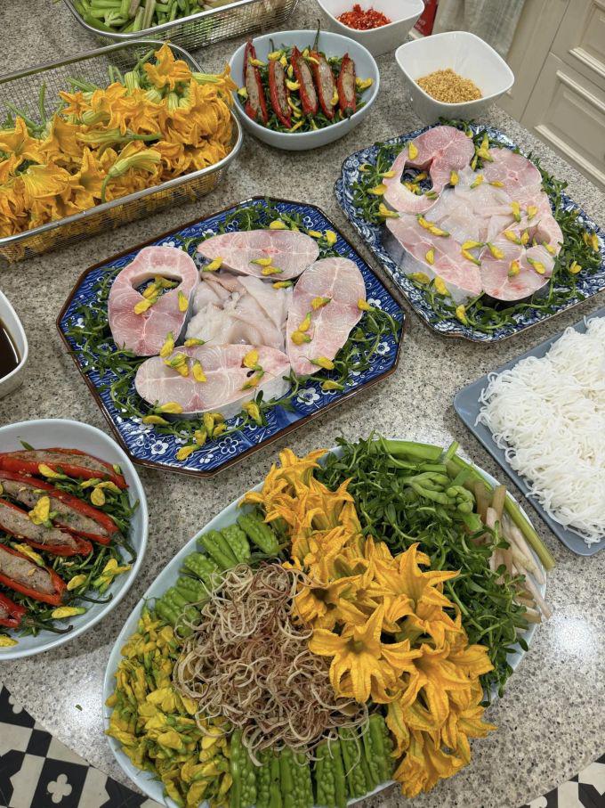 Nàng dâu triệu đô Tăng Thanh Hà khoe tài nấu món cao lầu đặc sản - 11