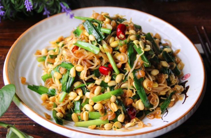 Giá đậu nành xào hẹ