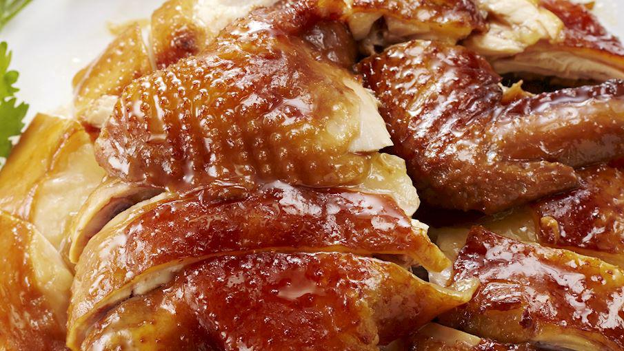 Món Gà om xì dầu