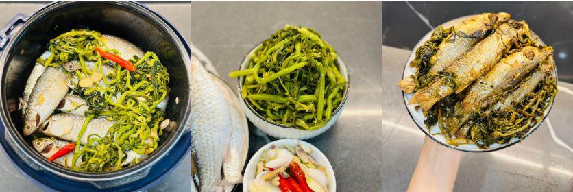 Rau sắn muối chua sau vài ngày là có thể thưởng thức. Ảnh: Hòa Bùi