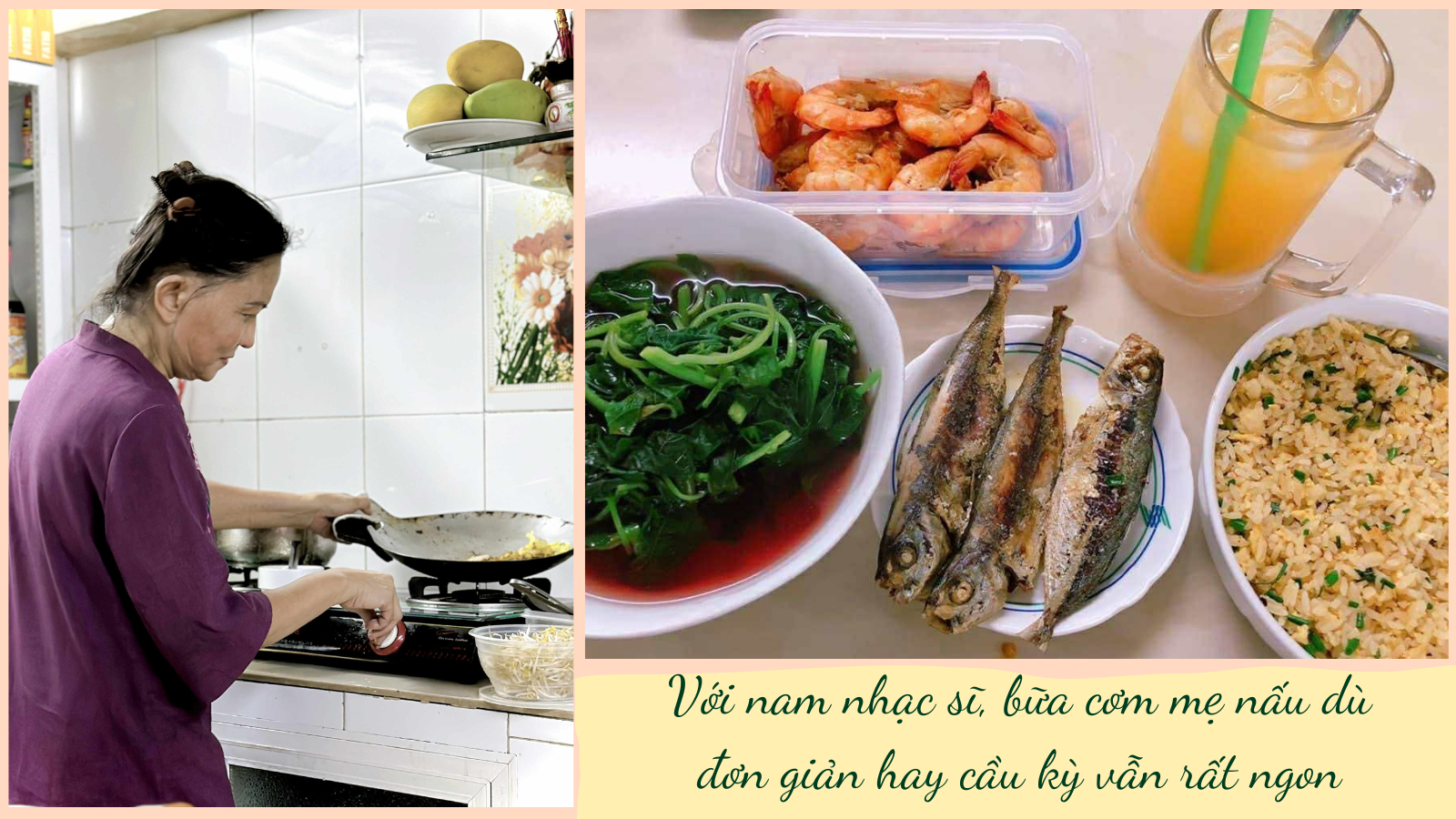 Được nấu cho con những bữa cơm ngon là hạnh phúc củamẹ